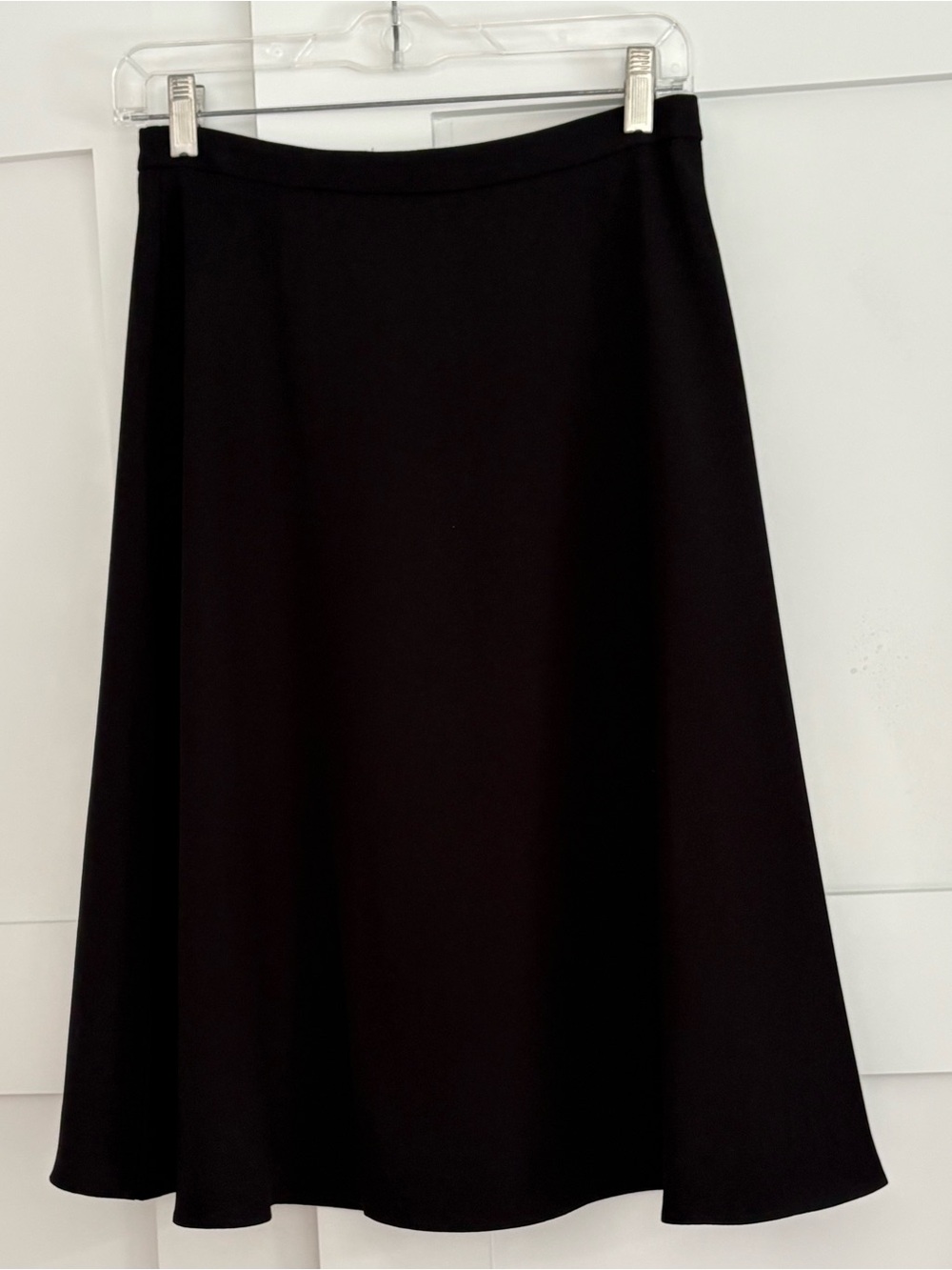 J.Crew Structured A-Line Skirt in Classic Black
